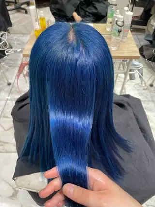 セミロング カラー yurika🎀 透明感カラーのヘアスタイル