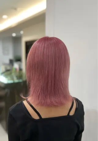 ミディアム カラー 和夢/メンズカット/ パーマ/ハイトーンのヘアスタイル