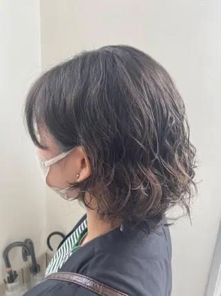 ミディアム パーマ 神戸 蒼司のヘアスタイル