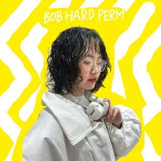 ミディアム パーマ hollo原宿所属・パーマ/ハイトーン 🎀Rumiのヘアスタイル