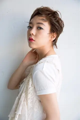 ショート パーマ 似合わせカット 田島智美のヘアスタイル