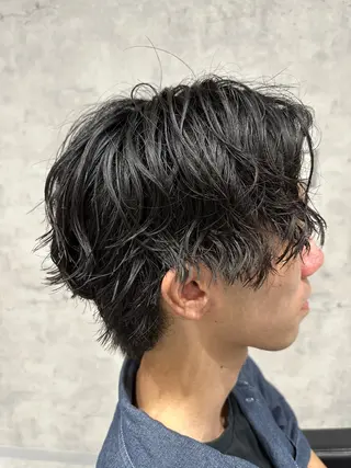 ショート パーマ メンズ ユウ🪄 パーマ指名No1のヘアスタイル