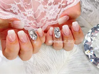 ネイル 23時まで❤︎韓国、 ワンホンネイルのネイルデザイン