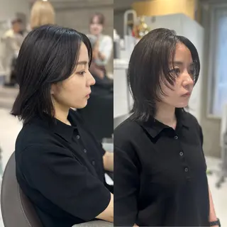 ミディアム 山崎結菜 🫧透明感カラーのヘアスタイル