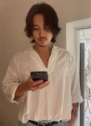 ショート パーマ メンズ 似合わせ ／表参道／REMIのヘアスタイル