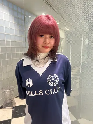 ミディアム 大谷美佳/レイヤー カット/ツヤ髪のヘアスタイル