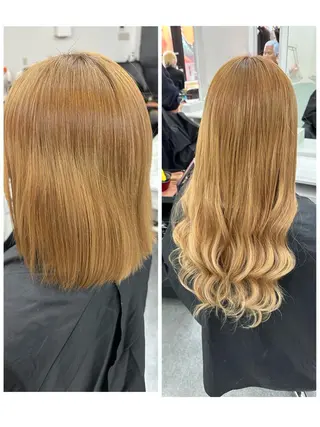 ロング 韓国ヘア×ハイトーン AYA💫のヘアスタイル