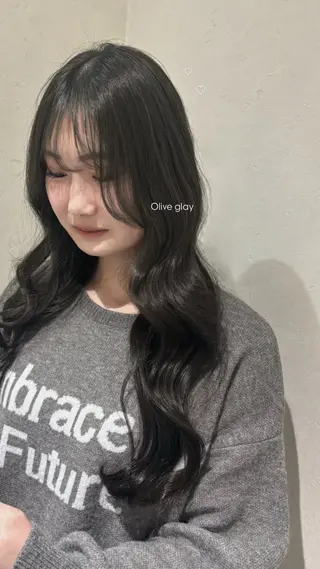 ロング カラー ふうか 心斎橋美容室のヘアスタイル