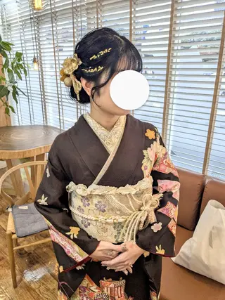 ヘアアレンジ ロング bright所属・miku ヘアセット/着付けのヘアスタイル