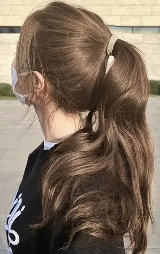 ロング カラー nok所属・レイヤー/ベージュ/ どますず🌺のヘアスタイル