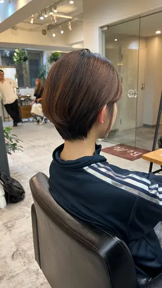 ショート belle   表参道　terrace所属・抜きっぱなしブロンド /ハイトーン/カナタのヘアスタイル