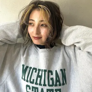 ショート ボブ/パーマ ミヒラケイタのヘアスタイル