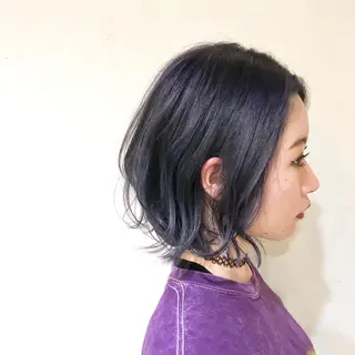 ミディアム カラー パーマ ヘアアレンジ filo byFeria渋谷所属・縮毛矯正/美髪 髪質改善/石田幸輔のヘアスタイル