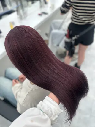 ロング カラー mina/暖色カラー 🥀韓国風カット🥀のヘアスタイル