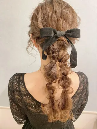 ロング ヘアアレンジ セットサロン      ラフテル所属・大阪/ヘアアレンジ /似合わせset💐のヘアスタイル