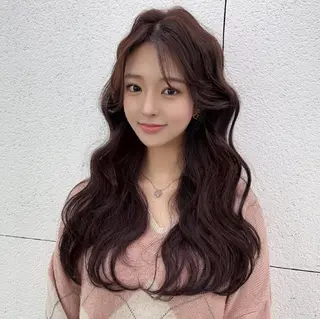 ロング 韓国特化エクステ🟨 エクステのヘアスタイル