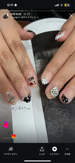 ネイル elen南越谷 Rina𖥔⋱のネイルデザイン