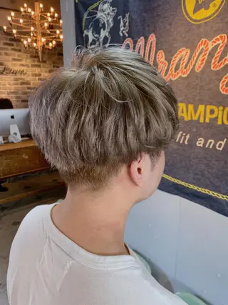 ショート カラー メンズ 代表 中島貴志のヘアスタイル