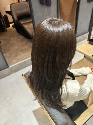 セミロング カラー 🍜のばた 🍜のヘアスタイル