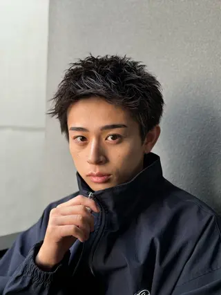 ショート パーマ メンズ 横浜 /シャドウ／ツイスパのヘアスタイル