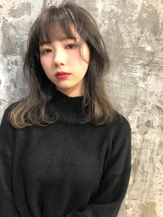 ロング カラー Pia hair Design Yakuin所属・Pia ツボイ ケイタのヘアスタイル