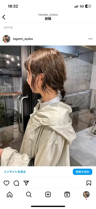 カラー ヘアアレンジ ayaka / SOIEのヘアスタイル