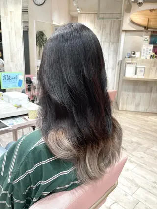 ミディアム カラー 高島大登/顔周り /レイヤーカットのヘアスタイル