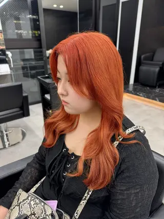 ロング カラー エクステ/透明感 韓国ヘア/KENTAのヘアスタイル