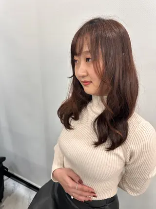 ロング カラー Endearing 銀座/レイヤーカットのヘアスタイル