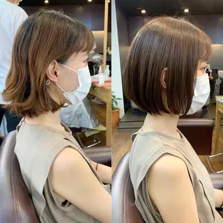 ショート 縮毛矯正/ショート/ レイヤー/畑中正敏のヘアスタイル