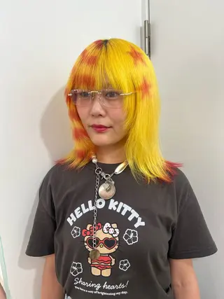 ミディアム 💥ウルフカット デザインあんな💥のヘアスタイル