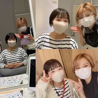 ショート カラー メンズ キッズ ✂︎ショート、ボブ、 レイヤー🩵YUMIのヘアスタイル