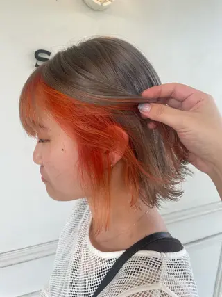 ショート カラー SARA古賀店 かすみ🐬🩵のヘアスタイル