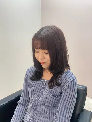 ミディアム 韓国🇰🇷艶髪 ケアカラーSHURIのヘアスタイル