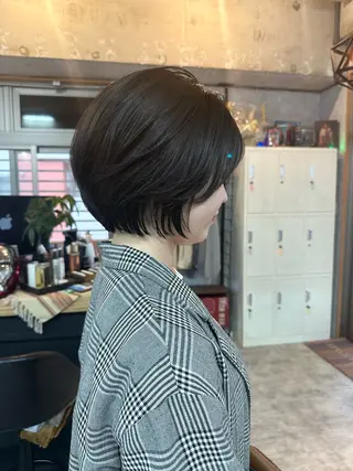 ショート C’LD hair  produce /シールドヘア所属・モテ髪/ボブ/ショー ト/アダチフウトのヘアスタイル