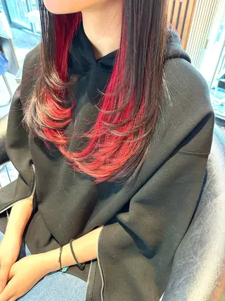 ロング カラー レスピア銀座中央通り店所属・酸性ストレート/ 透明感カラー/中村利のヘアスタイル