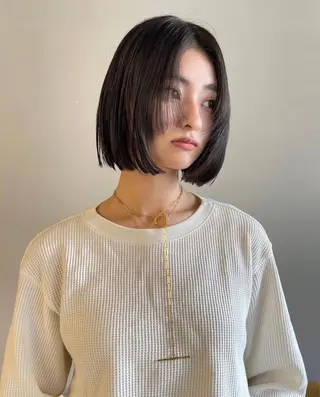 ミディアム カラー パーマ CEINE OURのヘアスタイル