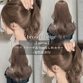 カラー 🩶透明感ブリーチ カラー🩶 maoのヘアスタイル