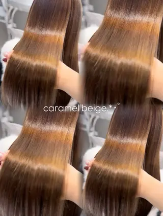 ロング ハイトーン/ミルク ティー🤍reinaのヘアスタイル