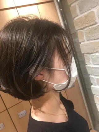 ミディアム ⬛️⬜️髪質改善⬛️ ⬜️藤川慎太郎のヘアスタイル