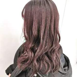 セミロング カラー 🤍💕ブリーチカラ ーAyaka💕🤍のヘアスタイル