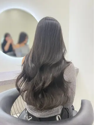 ロング 韓国ヘア/透明感カラ ー/梅田/ayanoのヘアスタイル