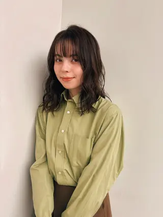 パーマ ボブ/ミディアム 親しみやすさ/さくらのヘアスタイル