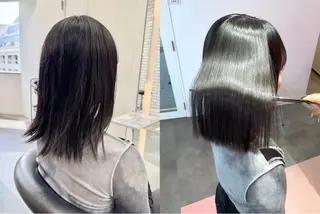 ショート 莉乃/縮毛矯正/髪質 改善/艶カラーのヘアスタイル