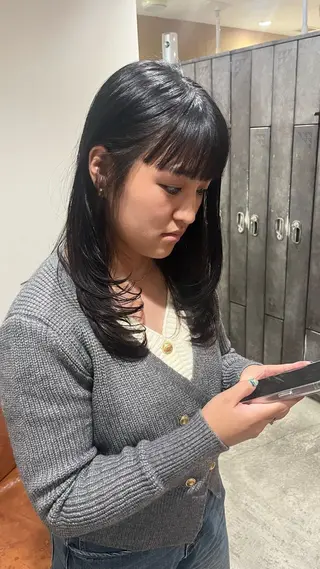 セミロング 梅田美容室/カット /Maoのヘアスタイル