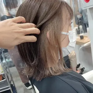 ショート カラー あかね☆ヘアアレンジ /ボブ/縮毛矯正のヘアスタイル