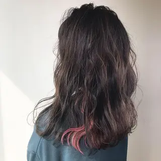 セミロング カラー Lien 深井店のヘアスタイル