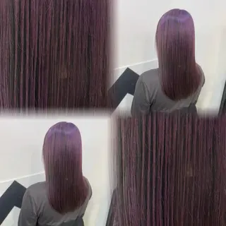 セミロング カラー 髙橋 李里亜のヘアスタイル