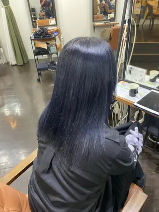 セミロング カラー ヘアアレンジ 🍒ᩚ名駅/艶髪 縮毛矯正/あゆ🍒ᩚのヘアスタイル