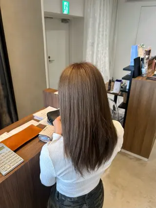 カラー 🫧ナナ_ 髪質改善_カラー🍑のヘアスタイル